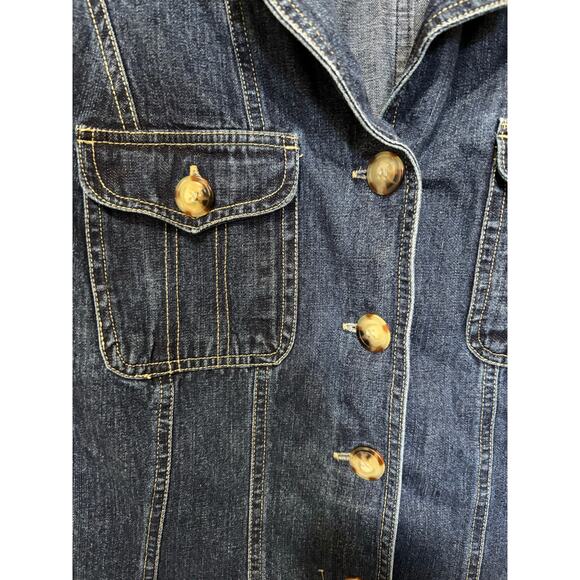 VINTAGE Women’s St Johns Bay Denim Jean Barn Chore Jacket Coat, size 16W XL - Picture 3 of 5